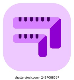 Editable angle rulers, measurement vector icon. Construction, tools, industry. Part of a big icon set family. Perfect for web and app interfaces, presentations, infographics, etc