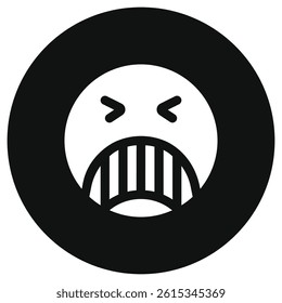 Editable angry, upset, expression emoticon vector icon. Part of a big icon set family. Part of a big icon set family. Perfect for web and app interfaces, presentations, infographics, etc