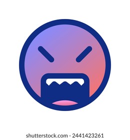 Editable angry, upset face vector icon. Part of a big icon set family. Perfect for web and app interfaces, presentations, infographics, etc