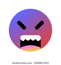 Editable angry, upset face vector icon. Part of a big icon set family. Perfect for web and app interfaces, presentations, infographics, etc