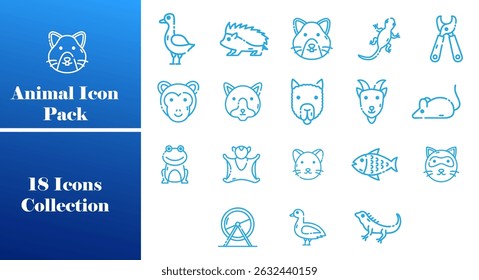  Editable Animal Fill Color Icon Pack Scalable Vector Collection for Creative Projects