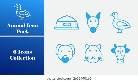  Editable Animal Fill Color Icon Pack Scalable Vector Collection for Creative Projects