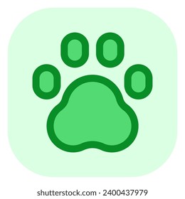 Editable animal, pet paw print vector icon. Veterinary, animal, pet care, pet shop. Part of a big icon set family. Perfect for business, web and app interfaces, presentations, infographics, etc