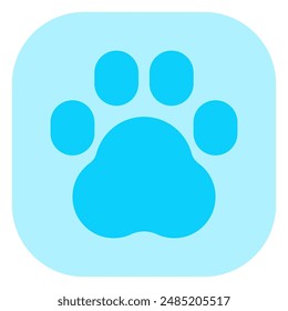 Editable animal, pet paw print vector icon. Veterinary, animal, pet care, pet shop. Part of a big icon set family. Perfect for business, web and app interfaces, presentations, infographics, etc