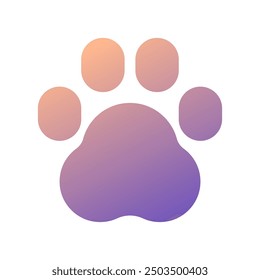Editable animal, pet paw print vector icon. Veterinary, animal, pet care, pet shop. Part of a big icon set family. Perfect for business, web and app interfaces, presentations, infographics, etc