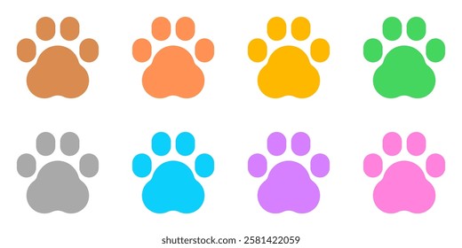 Editable animal, pet paw print vector icon. Veterinary, animal, pet care, pet shop. Part of a big icon set family. Perfect for business, web and app interfaces, presentations, infographics, etc