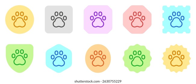 Editable animal, pet paw print vector icon. Veterinary, animal, pet care, pet shop. Part of a big icon set family. Perfect for business, web and app interfaces, presentations, infographics, etc