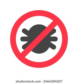 Editable anti flea and tick vector icon. Veterinary, animal, pet care, pet shop. Part of a big icon set family. Perfect for business, web and app interfaces, presentations, infographics, etc