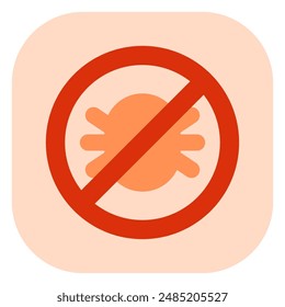 Editable anti flea and tick vector icon. Veterinary, animal, pet care, pet shop. Part of a big icon set family. Perfect for business, web and app interfaces, presentations, infographics, etc