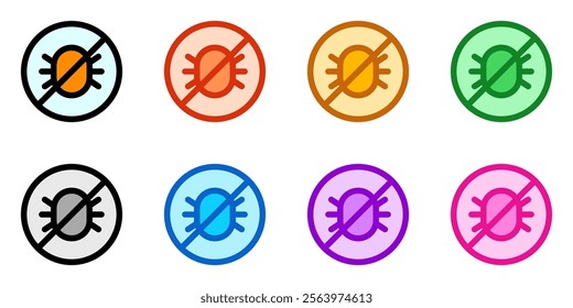 Editable anti flea and tick vector icon. Veterinary, animal, pet care, pet shop. Part of a big icon set family. Perfect for business, web and app interfaces, presentations, infographics, etc