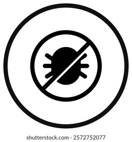 Editable anti flea and tick vector icon. Veterinary, animal, pet care, pet shop. Part of a big icon set family. Perfect for business, web and app interfaces, presentations, infographics, etc