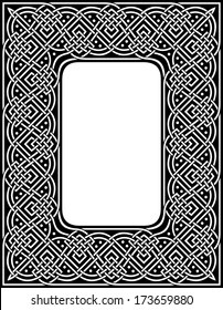editable at any size ornamental celtic border