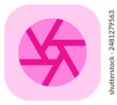 Editable aperture vector icon. Part of a big icon set family. Perfect for web and app interfaces, presentations, infographics, etc