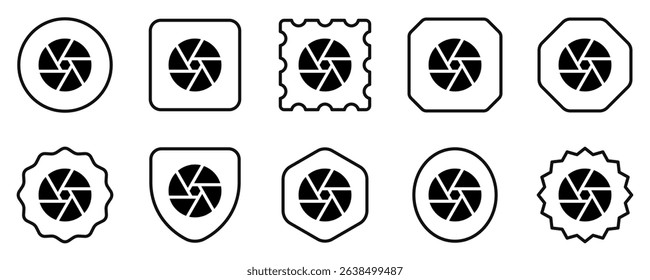 Editable aperture vector icon. Part of a big icon set family. Perfect for web and app interfaces, presentations, infographics, etc