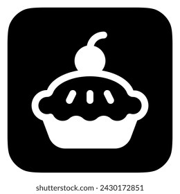 Editable apple pie vector icon. Bakery, cooking, food. Part of a big icon set family. Perfect for web and app interfaces, presentations, infographics, etc