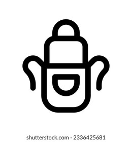 Editable apron vector icon. Apparel, gardening, cooking. Part of a big icon set family. Perfect for web and app interfaces, presentations, infographics, etc
