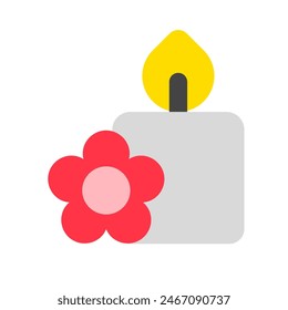 Editable aromatic candle vector icon. Wellness, spa, relaxation. Part of a big icon set family. Perfect for web and app interfaces, presentations, infographics, etc