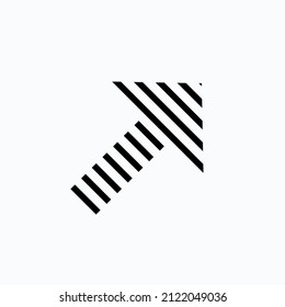 icono de flecha modificable con estilo en blanco y negro, iconos de Flechas. Página web y aplicación móvil reenvía símbolos de actualización y devolución, flechas mínimas modernas