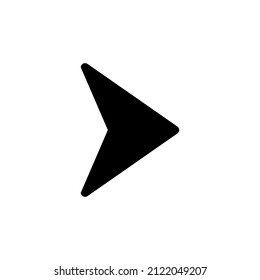 icono de flecha modificable con estilo en blanco y negro, iconos de Flechas. Página web y aplicación móvil reenvía símbolos de actualización y devolución, flechas mínimas modernas