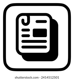 Editable article, task, document vector icon. Office, education, business, archive. Part of a big icon set family. Perfect for web and app interfaces, presentations, infographics, etc