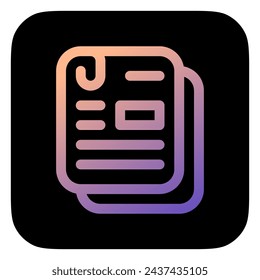 Editable article, task, document vector icon. Office, education, business, archive. Part of a big icon set family. Perfect for web and app interfaces, presentations, infographics, etc
