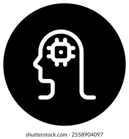 Editable artificial brain vector icon. AI technology, artificial intelligence, computer. Part of a big icon set family. Perfect for web and app interfaces, presentations, infographics, etc