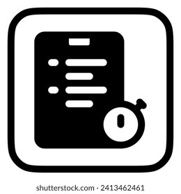 Editable assignment, quiz, task vector icon. Online learning, course, tutorial. Part of a big icon set family. Perfect for web and app interfaces, presentations, infographics, etc