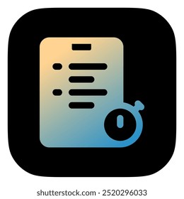 Editable assignment, quiz, task vector icon. Online learning, course, tutorial. Part of a big icon set family. Perfect for web and app interfaces, presentations, infographics, etc