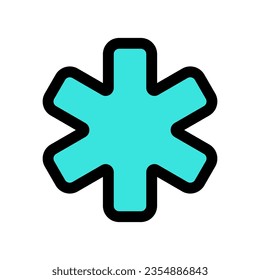 Editable asterisk vector icon. Part of a big icon set family. Perfect for web and app interfaces, presentations, infographics, etc