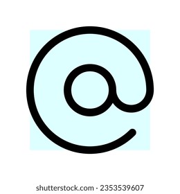 Editable at, mention, email address vector icon. Part of a big icon set family. Perfect for web and app interfaces, presentations, infographics, etc