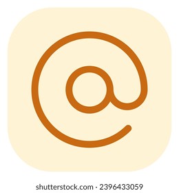 Editable at, mention, email address vector icon. Part of a big icon set family. Perfect for web and app interfaces, presentations, infographics, etc