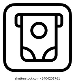 Editable ATM vector icon. Part of a big icon set family. Finance, business, investment, accounting. Perfect for web and app interfaces, presentations, infographics, etc