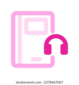 Editable audio book vector icon. Online learning, course, tutorial. Part of a big icon set family. Perfect for web and app interfaces, presentations, infographics, etc