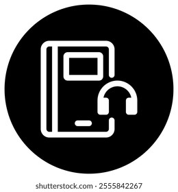 Editable audio book vector icon. Online learning, course, tutorial. Part of a big icon set family. Perfect for web and app interfaces, presentations, infographics, etc