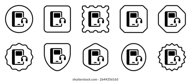 Editable audio book vector icon. Online learning, course, tutorial. Part of a big icon set family. Perfect for web and app interfaces, presentations, infographics, etc