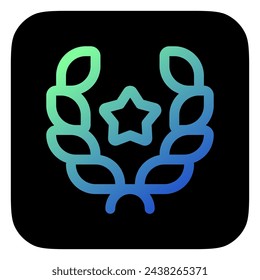 Editable award, laurel, achievement, nomination vector icon. Movie, cinema, entertainment. Part of a big icon set family. Perfect for web and app interfaces, presentations, infographics, etc