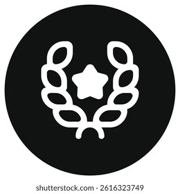 Editable award, laurel, achievement, nomination vector icon. Movie, cinema, entertainment. Part of a big icon set family. Perfect for web and app interfaces, presentations, infographics, etc