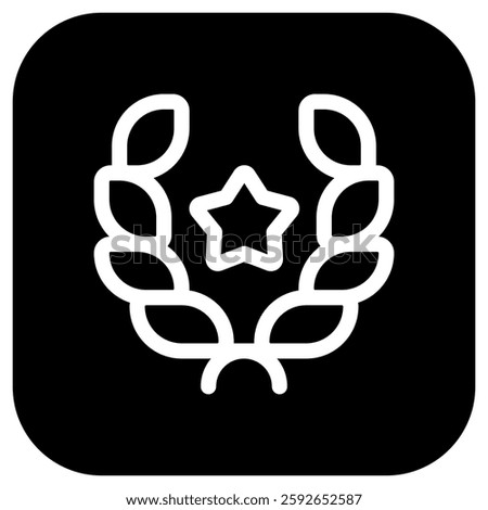 Editable award, laurel, achievement, nomination vector icon. Movie, cinema, entertainment. Part of a big icon set family. Perfect for web and app interfaces, presentations, infographics, etc