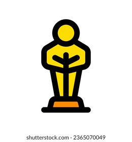 Editable award, trophy, winner, nomination vector icon. Movie, cinema, entertainment. Part of a big icon set family. Perfect for web and app interfaces, presentations, infographics, etc