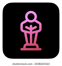 Editable award, trophy, winner, nomination vector icon. Movie, cinema, entertainment. Part of a big icon set family. Perfect for web and app interfaces, presentations, infographics, etc