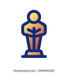 Premio editable, trofeo, ganador, icono de Vector de nominación. Cine, cine, entretenimiento. Parte de una gran familia de iconos. Perfecto para interfaces de Web y App, presentaciones, infografías, etc