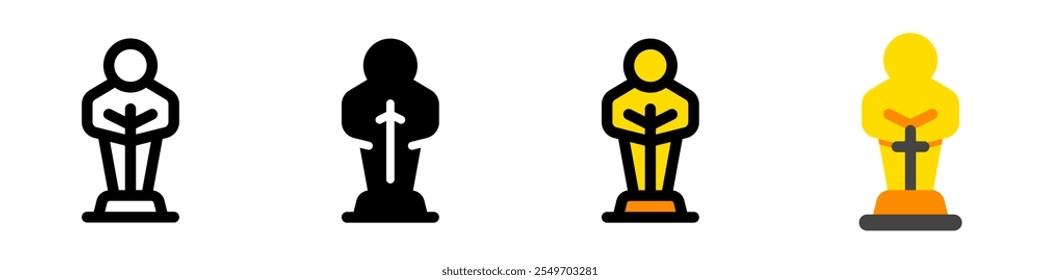 Editable award, trophy, winner, nomination vector icon. Movie, cinema, entertainment. Part of a big icon set family. Perfect for web and app interfaces, presentations, infographics, etc
