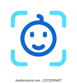 Editable baby face vector icon. Part of a big icon set family. Perfect for web and app interfaces, presentations, infographics, etc