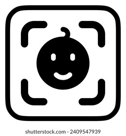 Editable baby face vector icon. Part of a big icon set family. Perfect for web and app interfaces, presentations, infographics, etc