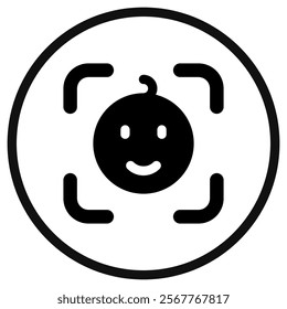 Editable baby face vector icon. Part of a big icon set family. Perfect for web and app interfaces, presentations, infographics, etc