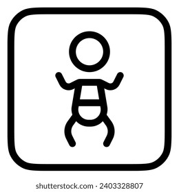 Editable baby, nursing room vector icon. Part of a big icon set family. Perfect for web and app interfaces, presentations, infographics, etc