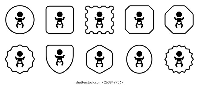 Editable baby, nursing room vector icon. Part of a big icon set family. Perfect for web and app interfaces, presentations, infographics, etc
