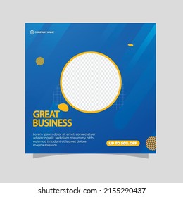 Editable background social media post templates. Vector illustration EPS 10