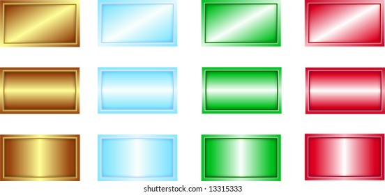 Editable backgrounds for business cards, name tags, etc, add your own script