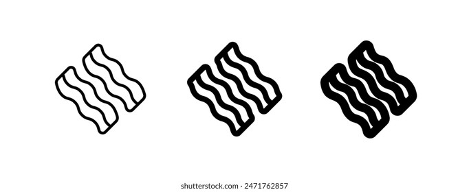 Editable bacon vector icon. Part of a big icon set family. Perfect for web and app interfaces, presentations, infographics, etc